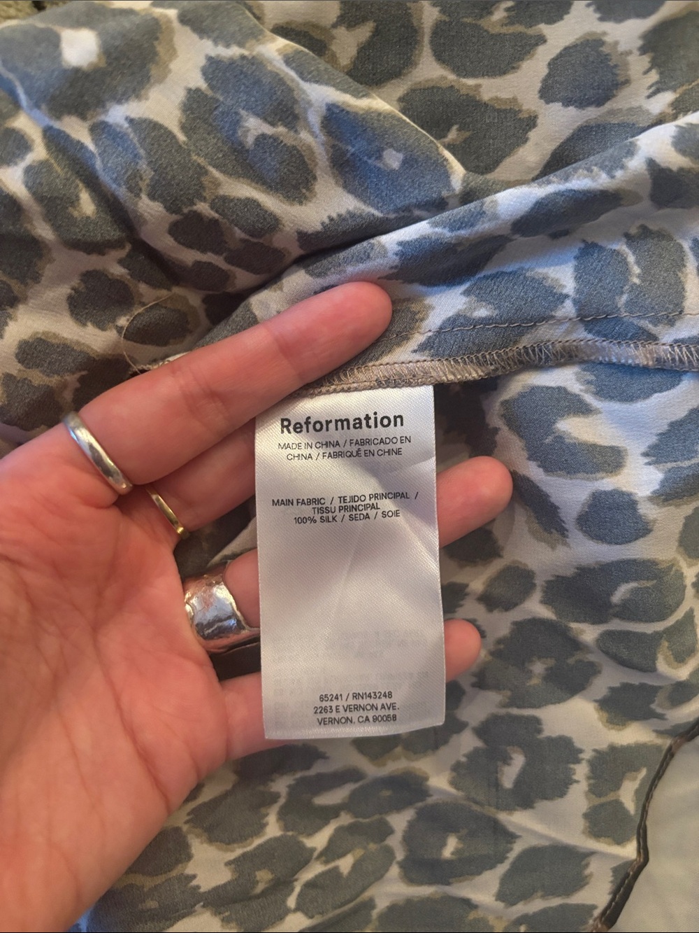 Reformation Edda 100% Silk Leopard Mini Skirt M Bow A-line Pull On Animal Print - Picture 9 of 10